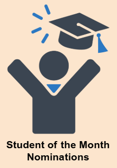 Link to nominate a student as student of the month.